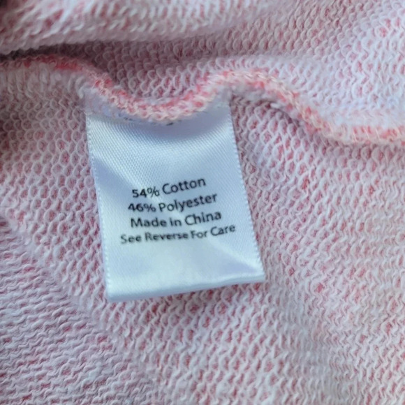 Coral Bay Women's Light Pink White Lace Crew Neck Short Sleeve Top Sweat Sz XL - Picture 8 of 9